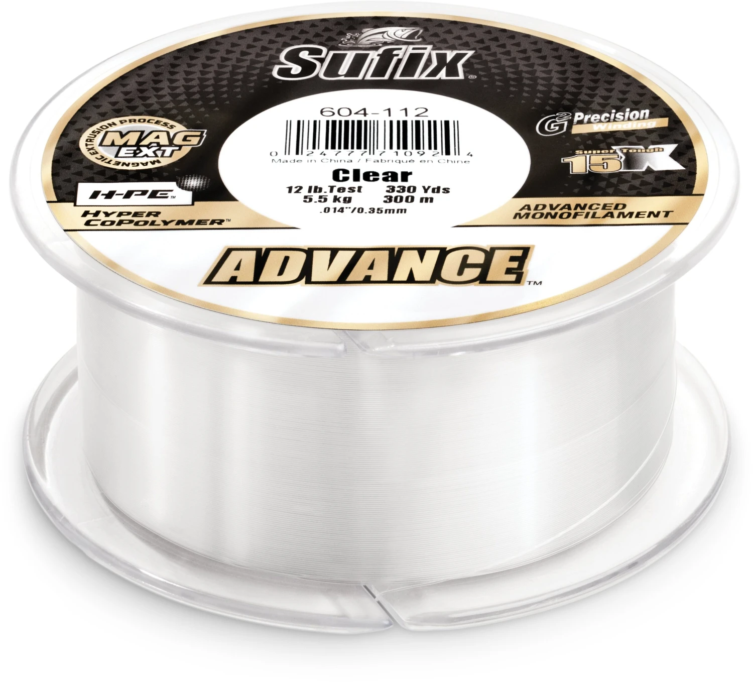 Sufix Advance Clear Monofilament 250-330 Yard Spools 3 Sufix Advance Clear Monofilament 250-330 Yard Spools