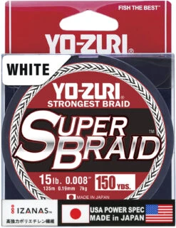 Yo-Zuri SuperBraid 150 Yards, Yellow, Blue, White -Fishing Sports Shop 40272565731417