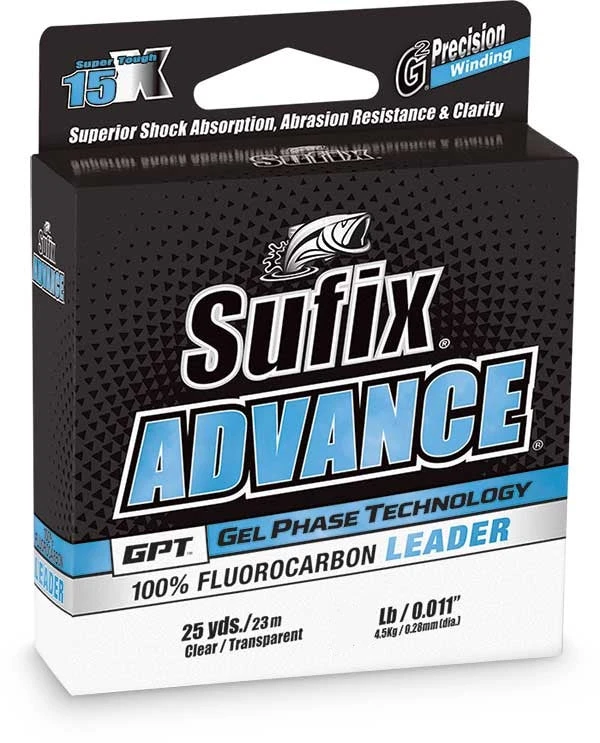 Sufix Advance Fluorocarbon Leader Wheel 25-yards 3 Sufix Advance Fluorocarbon Leader Wheel 25-yards