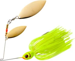 Booyah Double Willow Blade Spinnerbait -Fishing Sports Shop BYBW12617 chartreuse