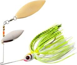 Booyah Double Willow Blade Spinnerbait -Fishing Sports Shop BYBW38646 chartwhiteshad