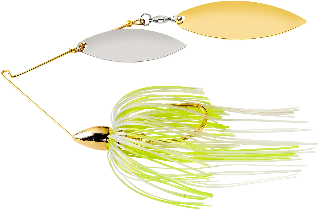 War Eagle Double Willow Gold Frame Spinnerbait 6 War Eagle Double Willow Gold Frame Spinnerbait - Image 4