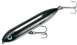 Heddon Super Spook Jr. 3 1/2 Inch Topwater Walker 34 Heddon Super Spook Jr. 3 1/2 Inch Topwater Walker -Fishing Sports Shop black 2Bshiner