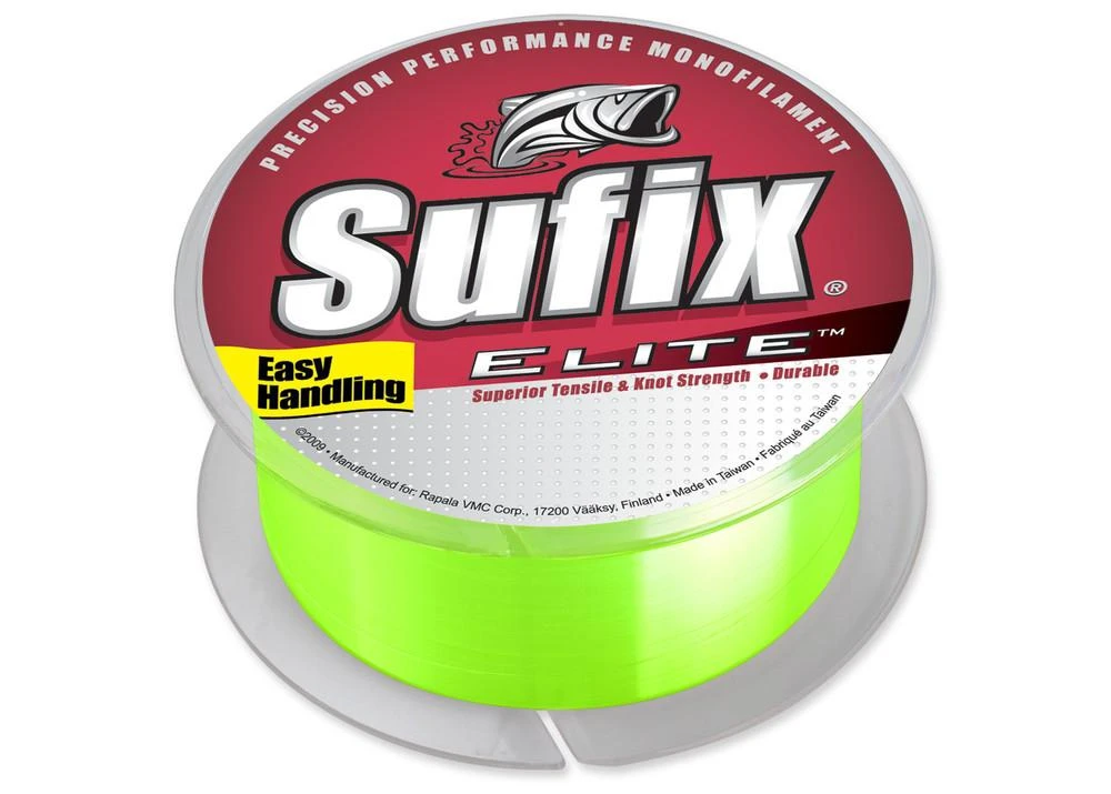 Sufix Elite Monofilament Hi-Vis Yellow 330 Yards 3 Sufix Elite Monofilament Hi-Vis Yellow 330 Yards