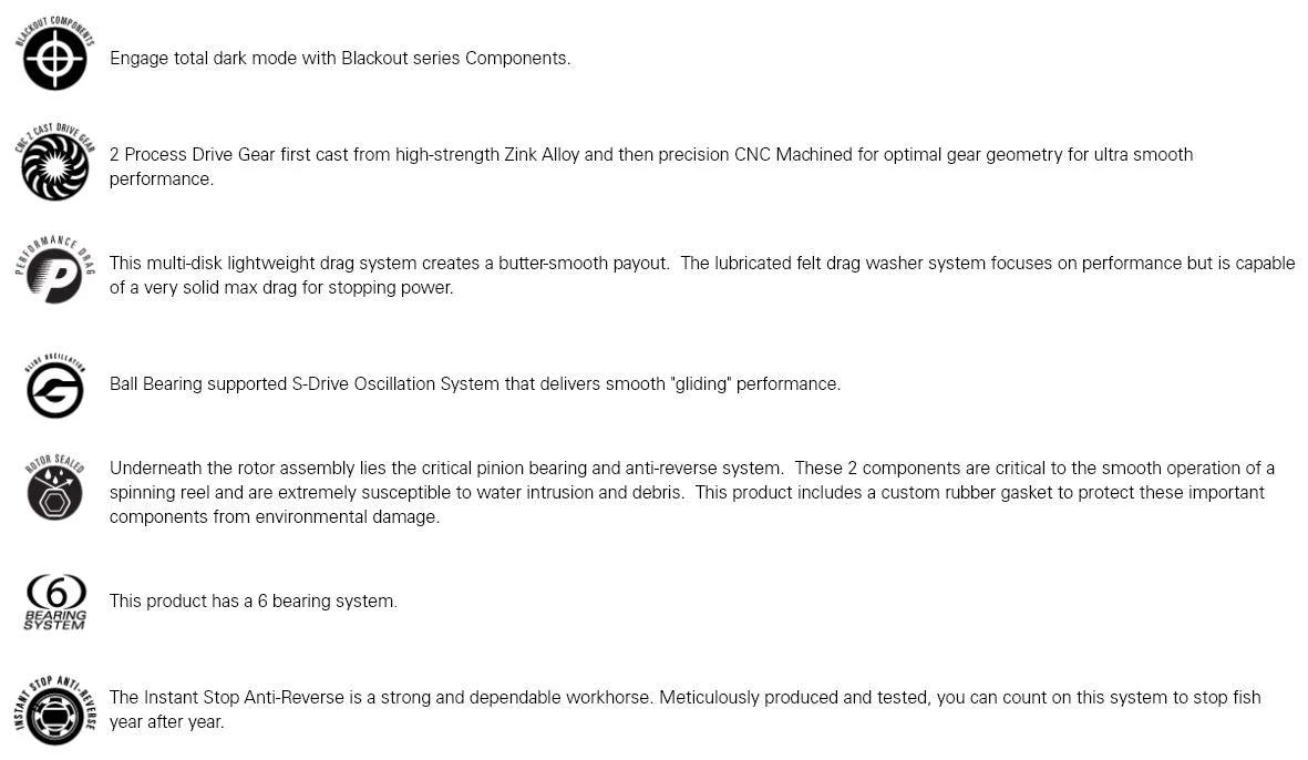 13 Fishing Kalon Blackout Spinning Reel 10 13 Fishing Kalon Blackout Spinning Reel - Image 8